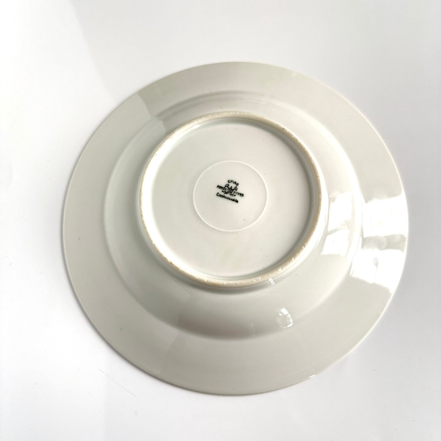 EPIAG Pirkenhammer Soup Plate | Ribbon & Floral Garland Motif | Early 20th-Century