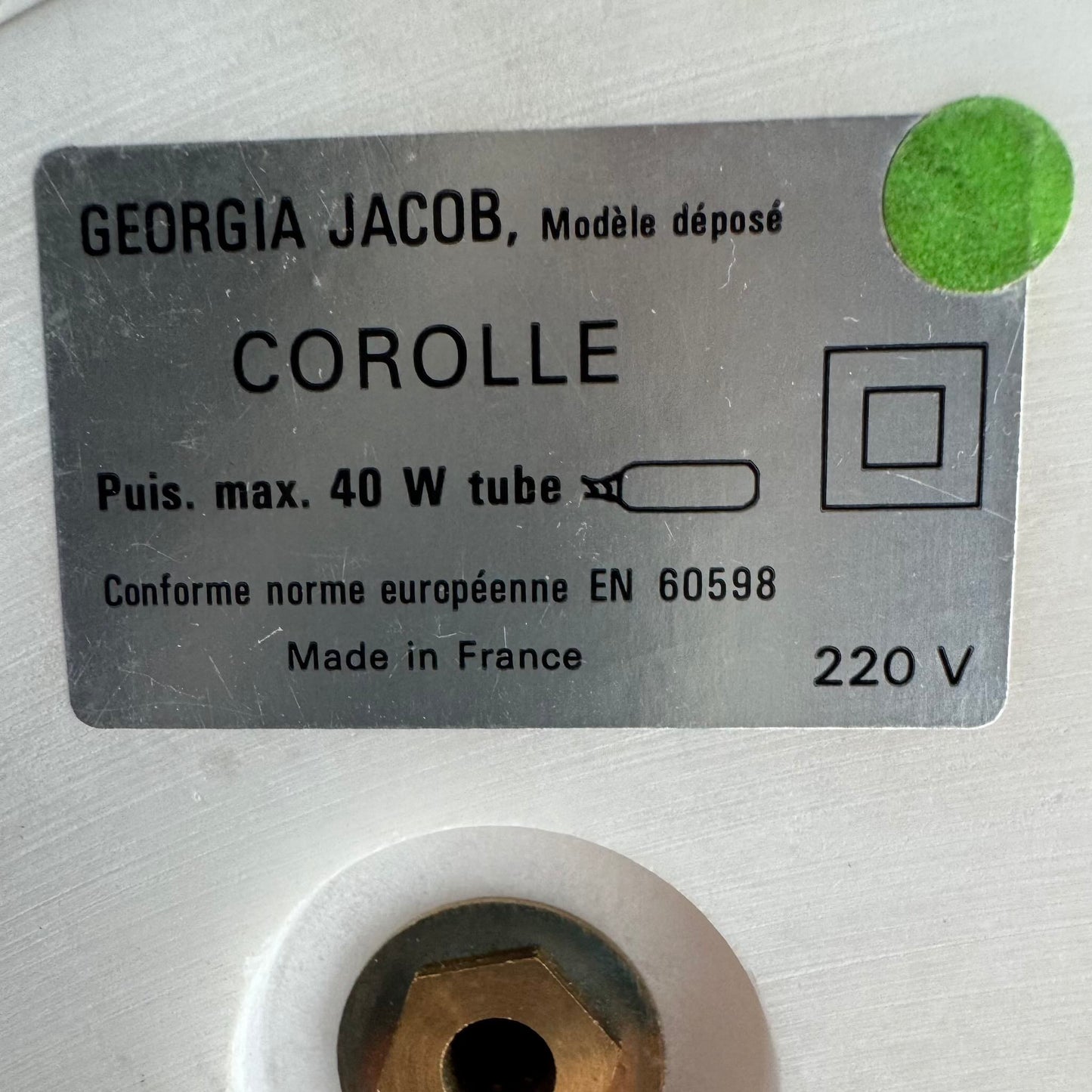 Georgia Jacob “Corolle” Lamp | Sculptural Resin & Marble Base | France, 1970s