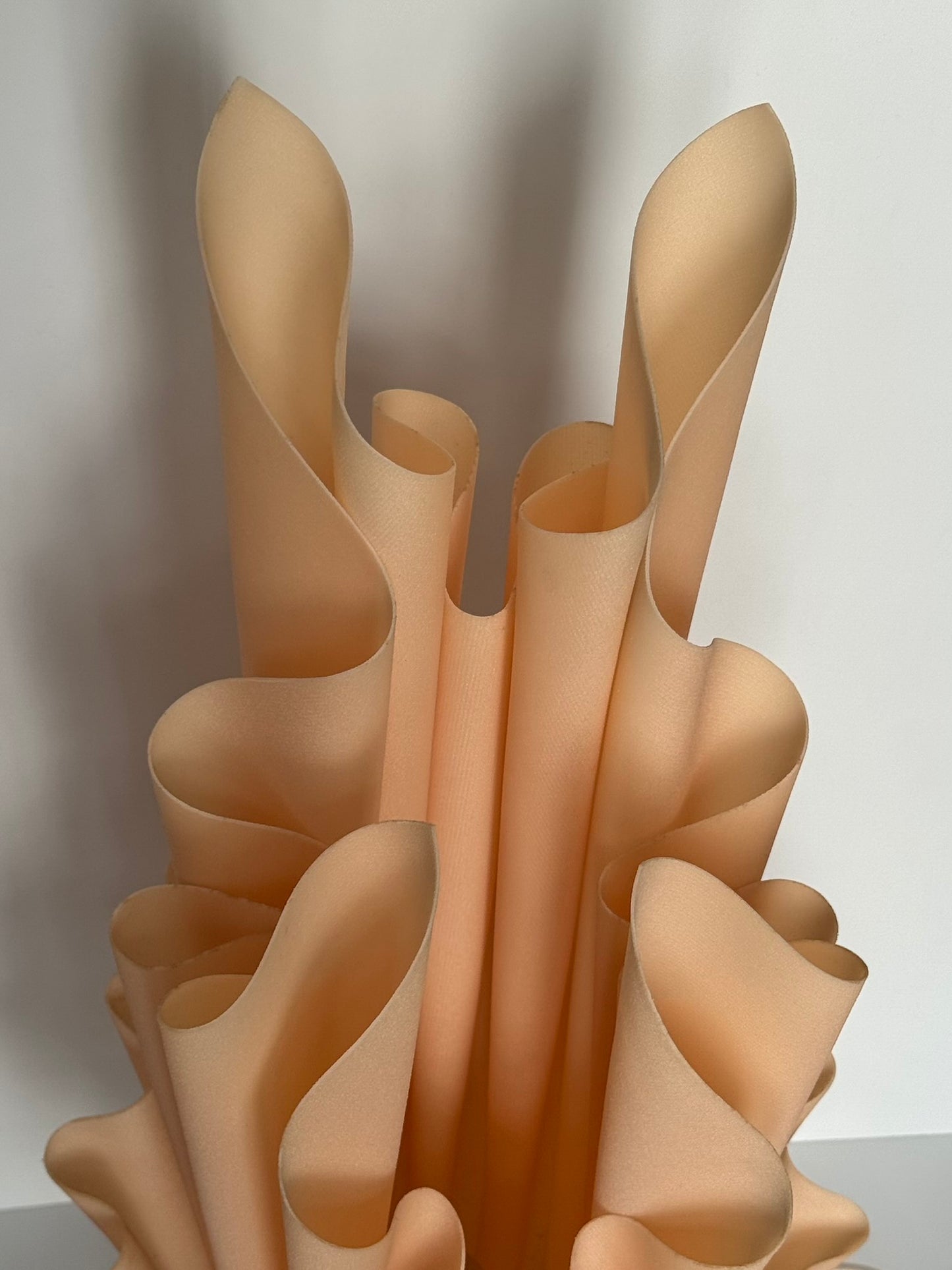 Georgia Jacob “Corolle” Lamp | Sculptural Resin & Marble Base | France, 1970s