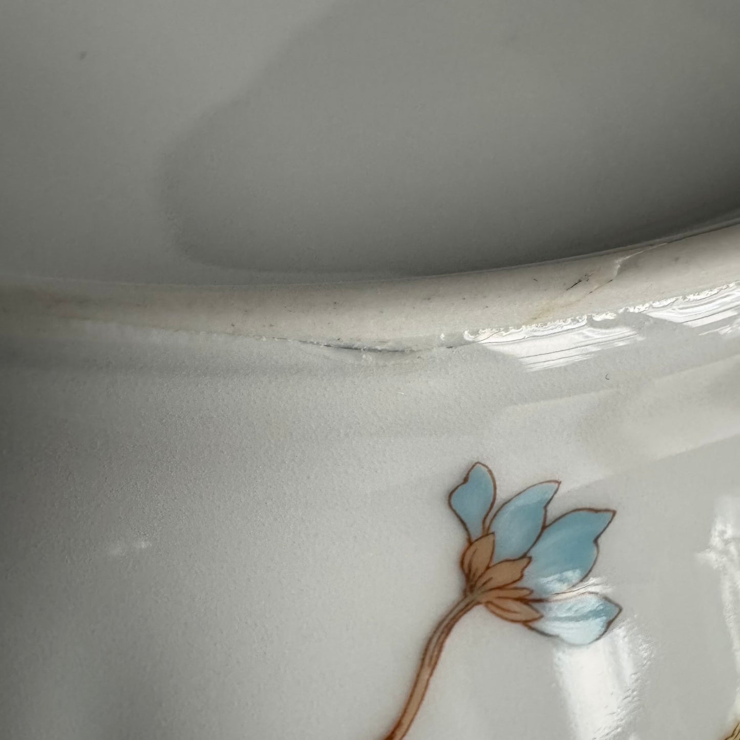 Haviland Porcelain Salad Bowl | Rose de France | Late 20th Century