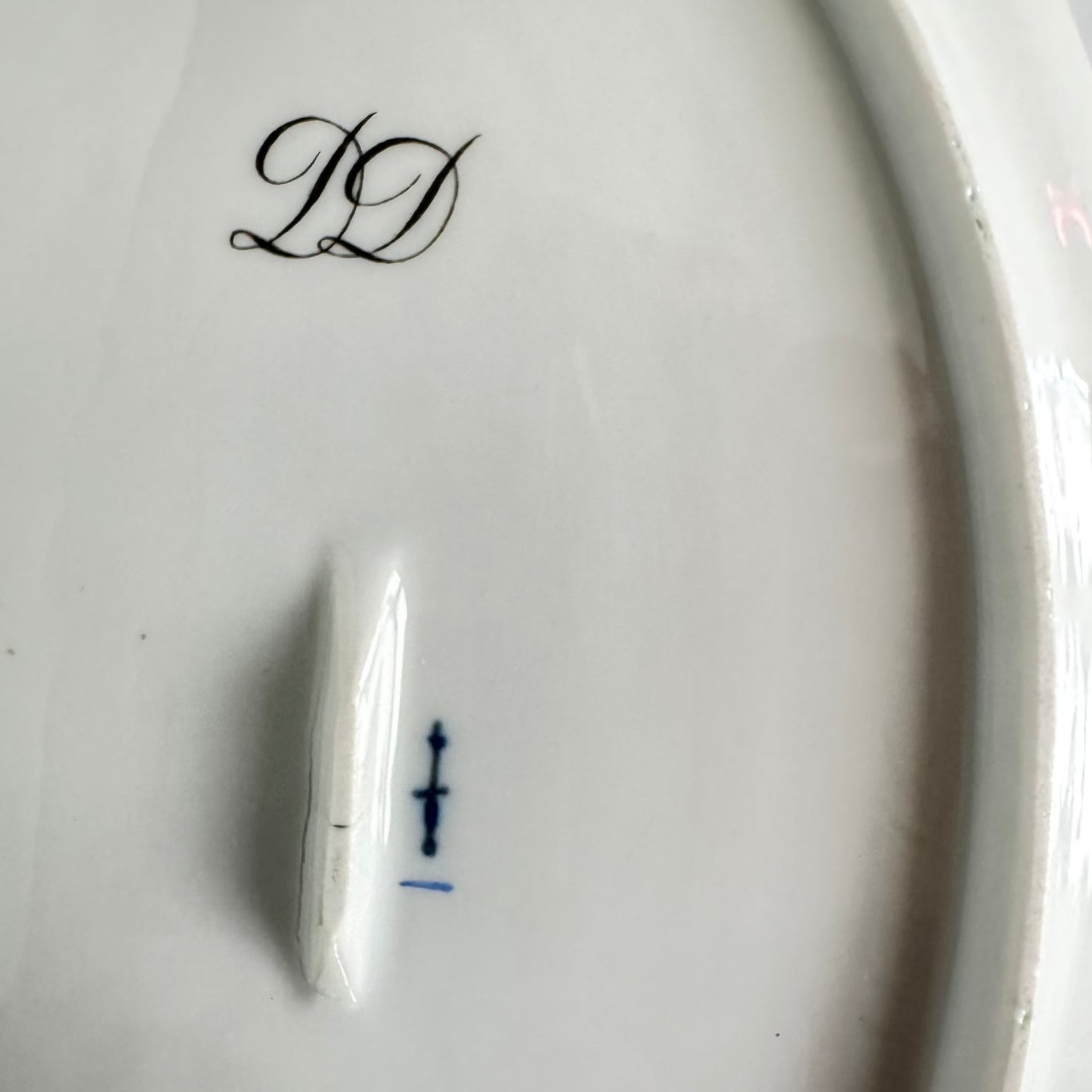 KPM Berlin Porcelain Sauce Boat with Underplate | Early 19th Century | c.1803–1816