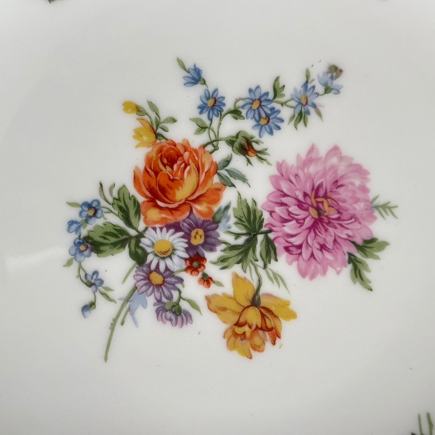 リモージュ製 磁器ケーキスタンド | 花束・ブーケ模様 | 20世紀