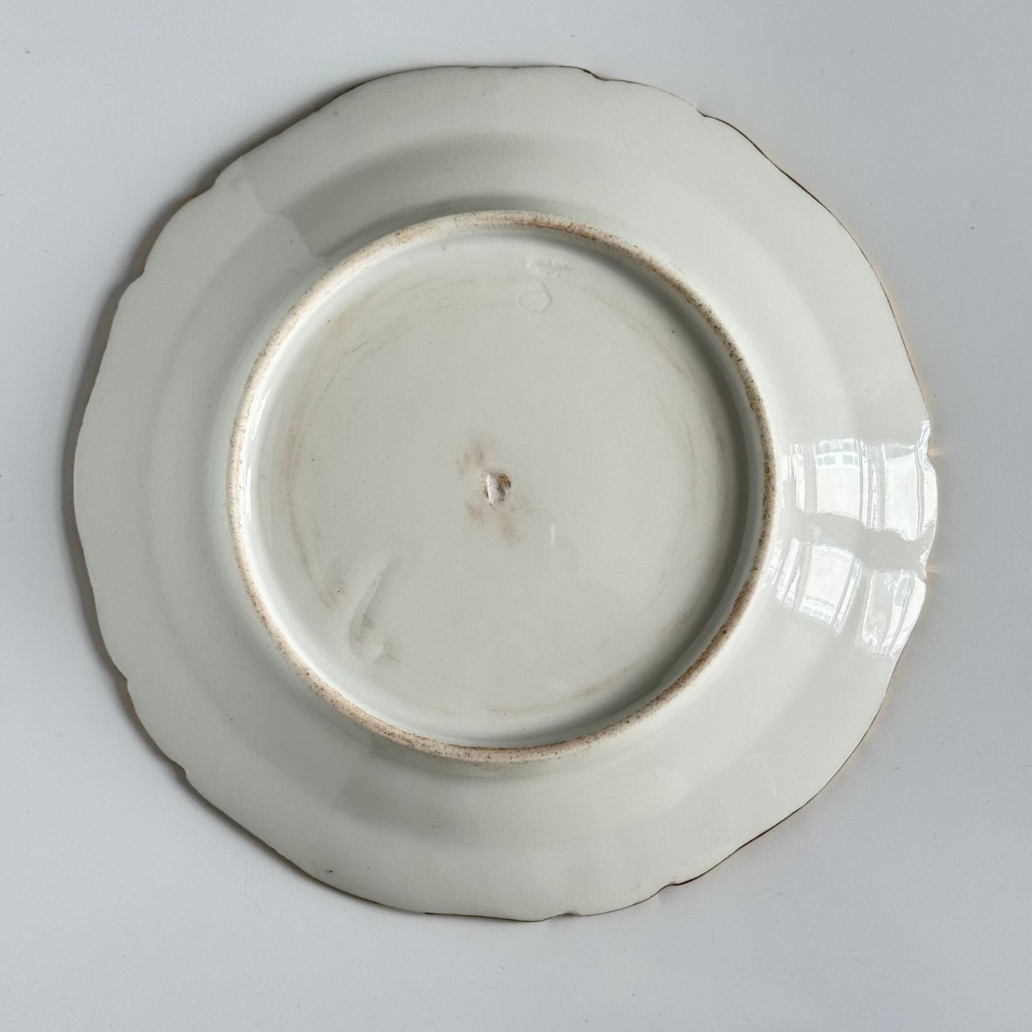 Hand-Painted Paris Porcelain Dessert Plate | Early 19th Century | Vieux Paris / Old Paris