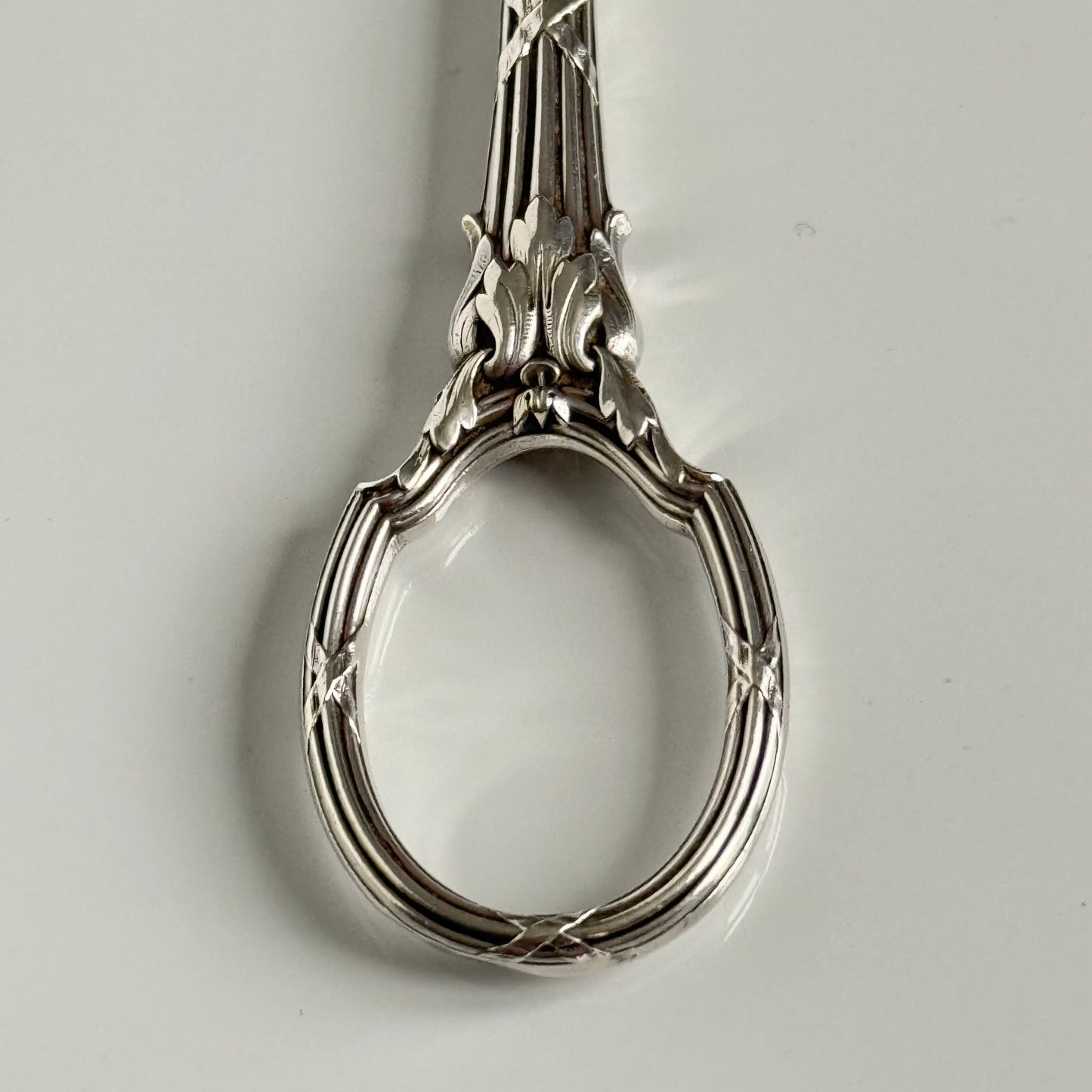 Silver Plate Hand Mirror | Louis XVI Style with Crossed Ribbons & Bow | Late 19th – Early 20th Century