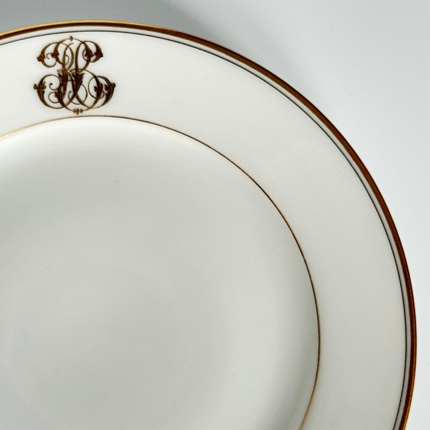 Paris Porcelain Dessert Plate with Monogram | Vieux Paris / Old Paris | Late 19th–Early 20th Century