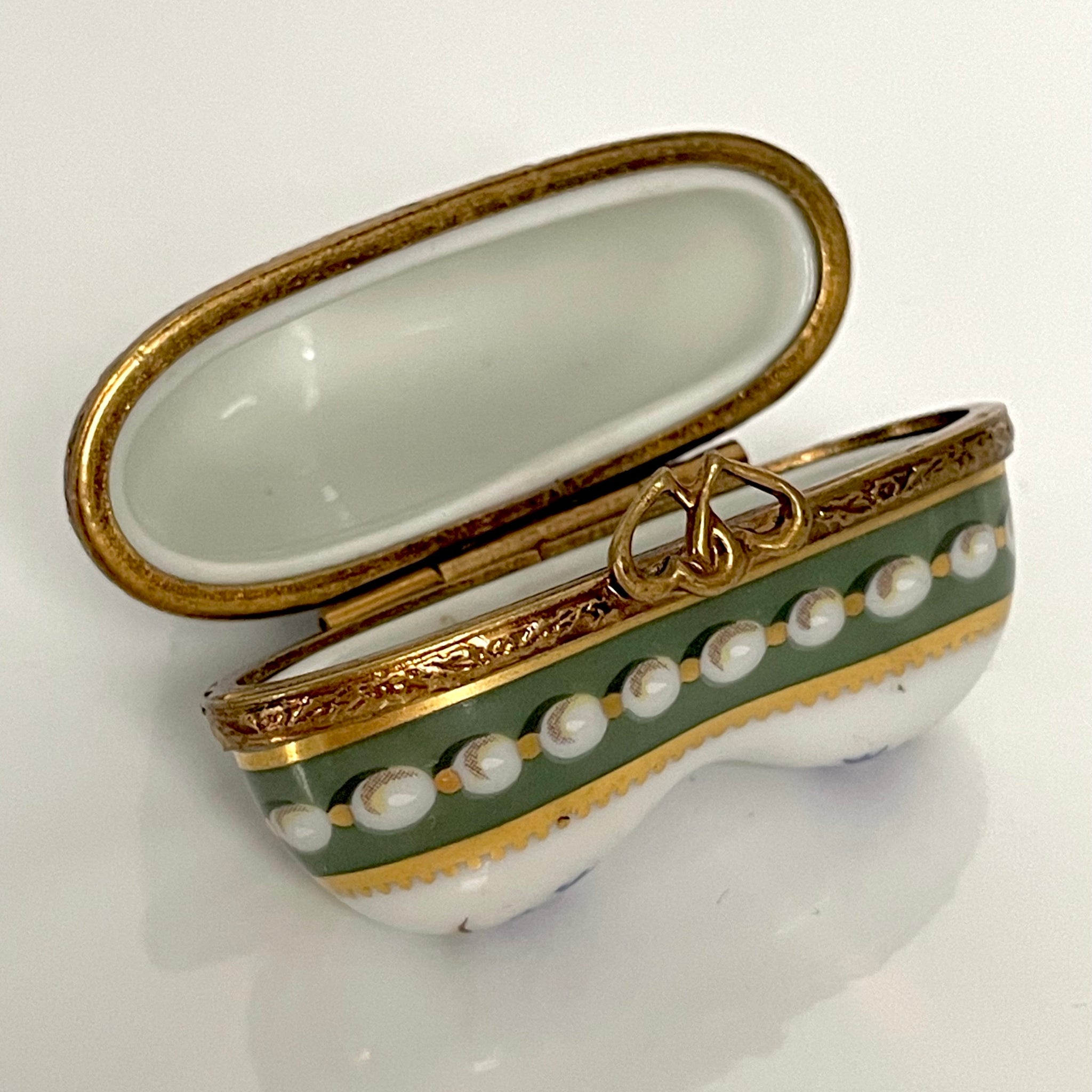 リモージュ Limoges アンティークラッキーモチーフ蜂ピルケース