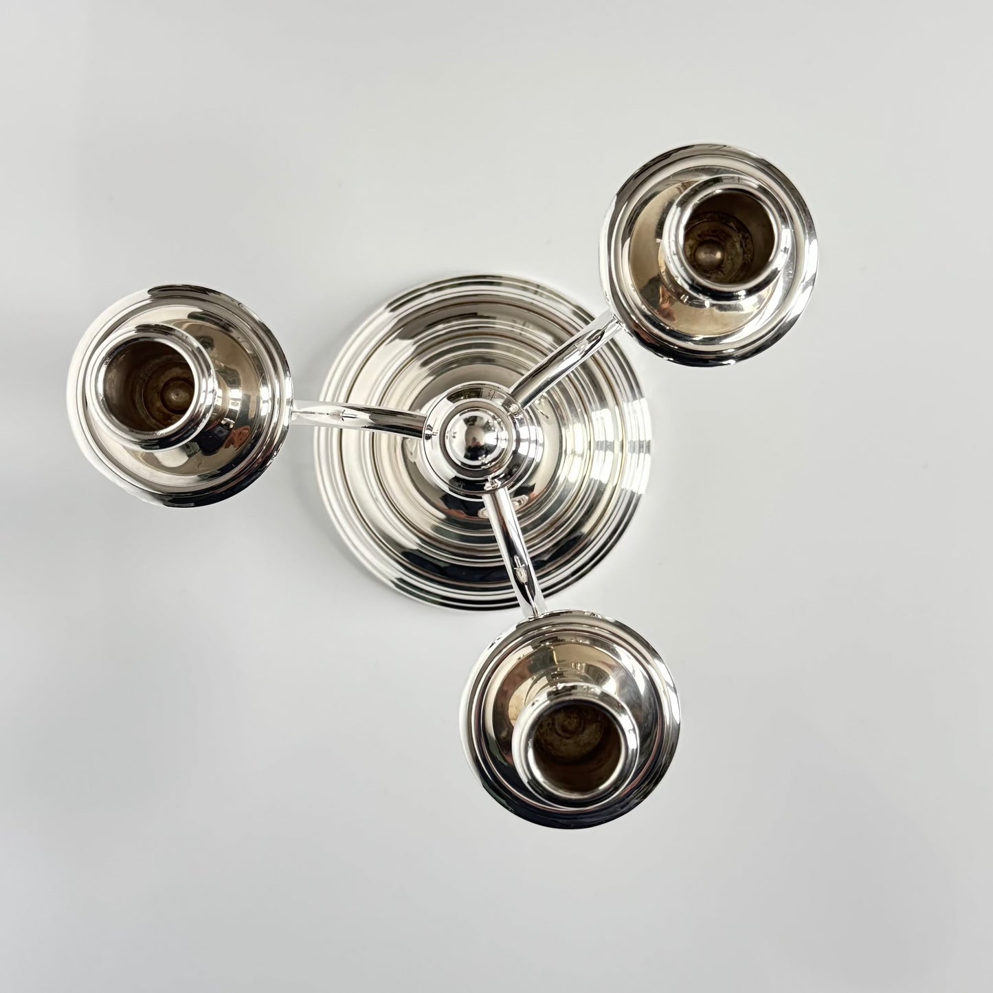 クリストフル「アルビ」三灯式キャンドルスタンド ペア | フランス 1970〜80年代