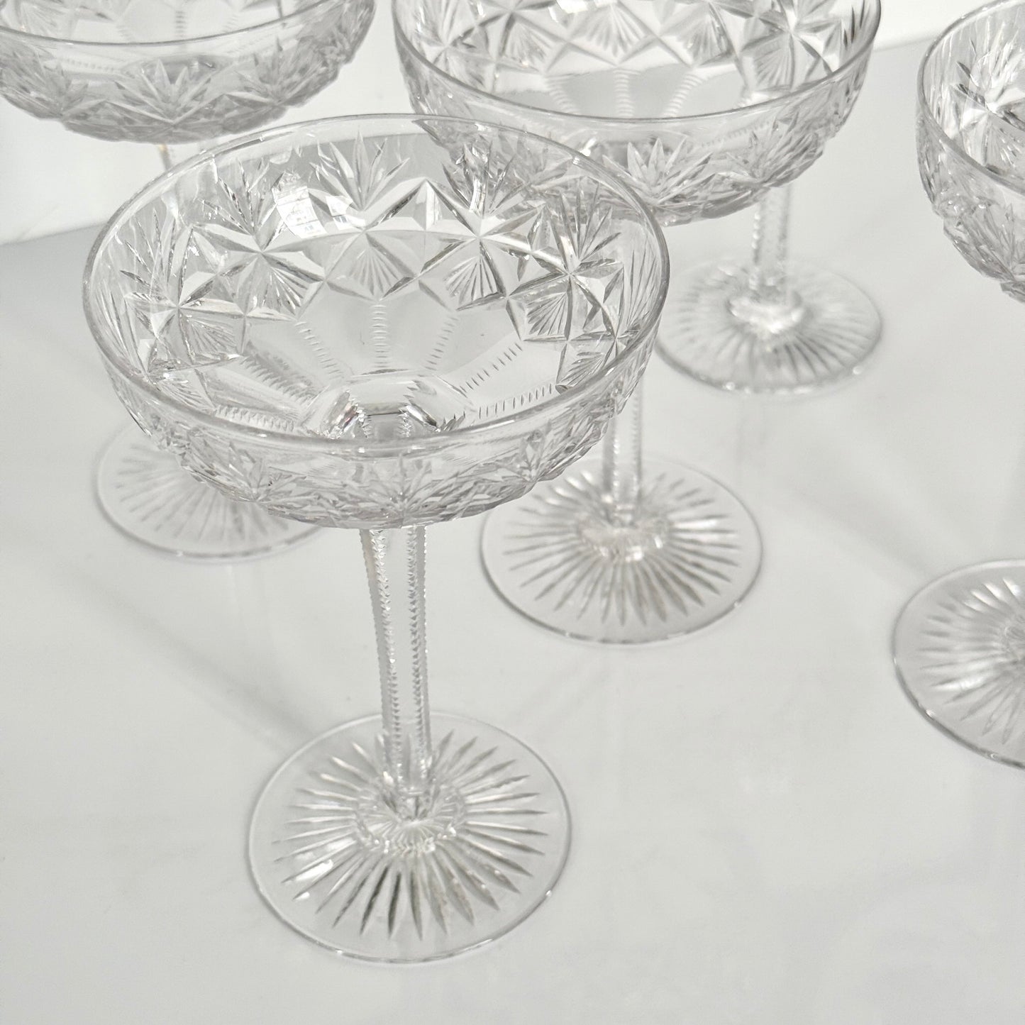 Saint-Louis Crystal Champagne Glass | Gavarni Pattern | Early 20th Century