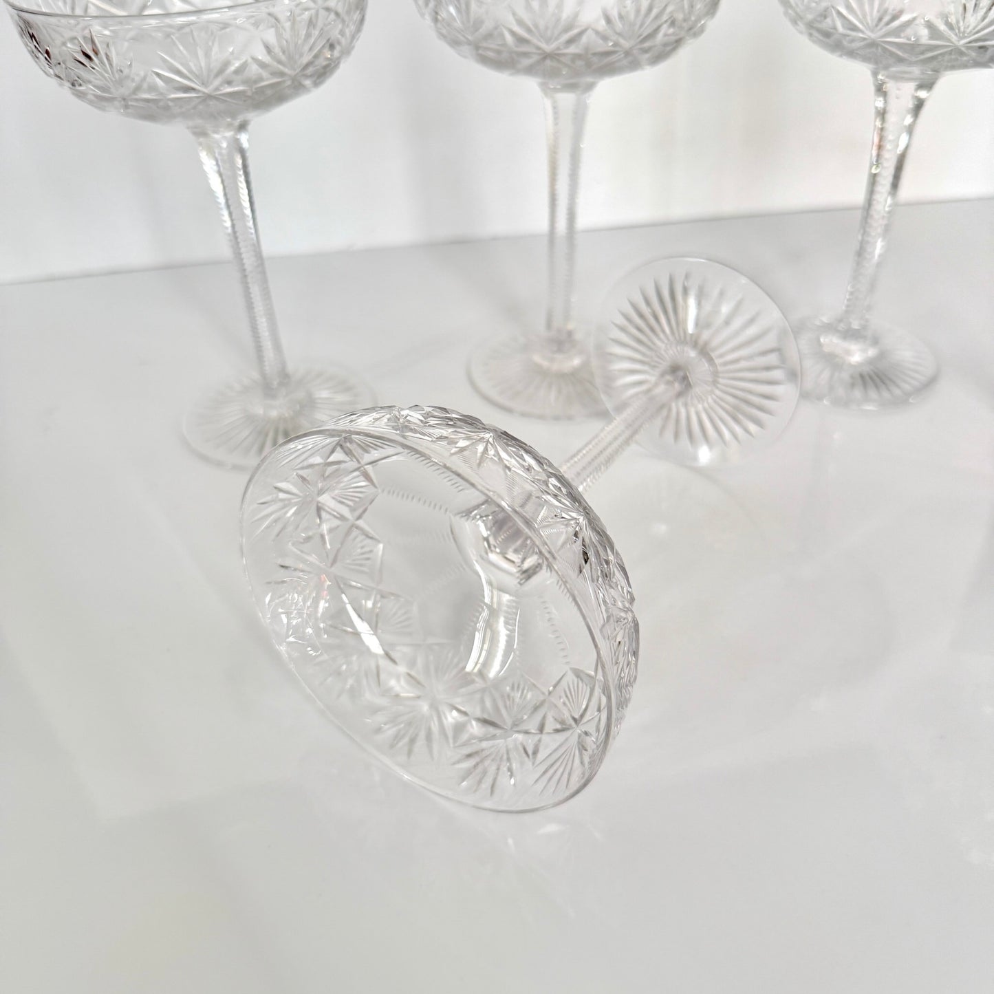 Saint-Louis Crystal Champagne Glass | Gavarni Pattern | Early 20th Century