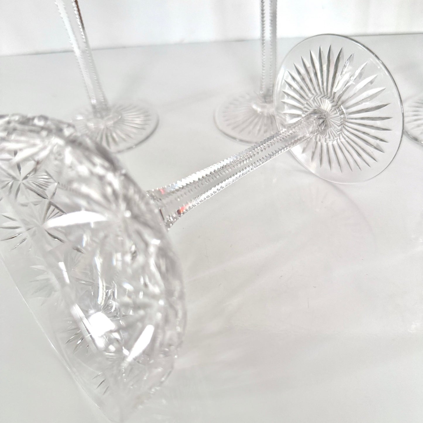 Saint-Louis Crystal Champagne Glass | Gavarni Pattern | Early 20th Century