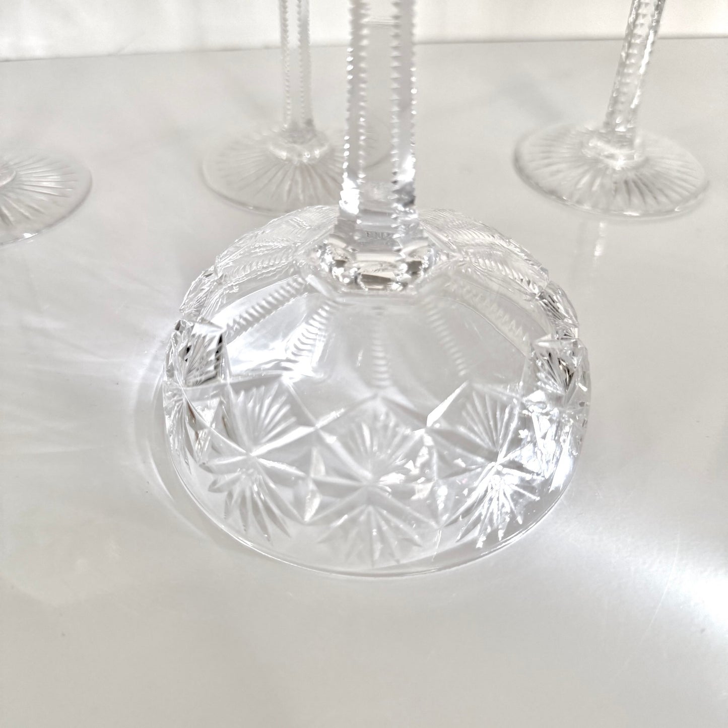 Saint-Louis Crystal Champagne Glass | Gavarni Pattern | Early 20th Century