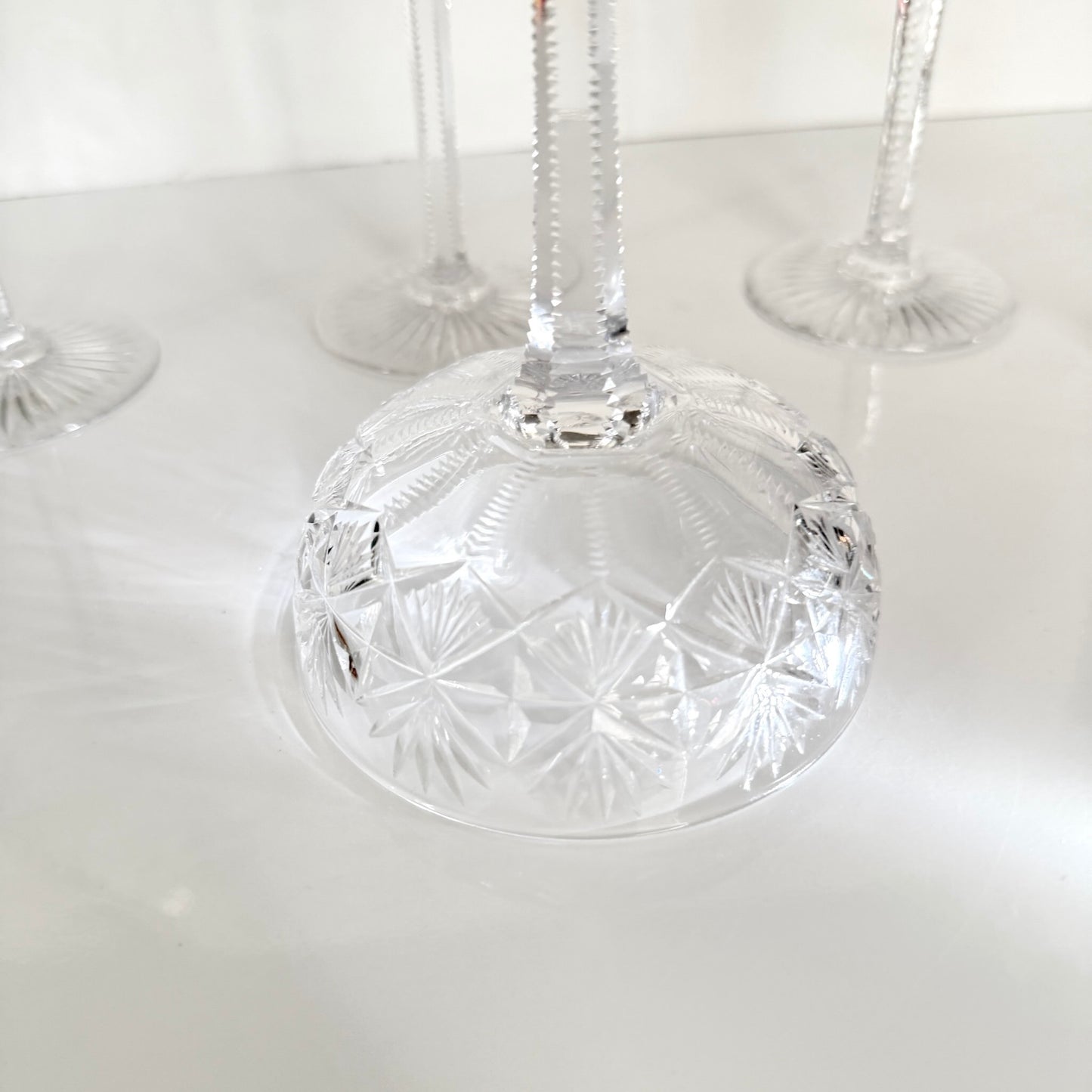Saint-Louis Crystal Champagne Glass | Gavarni Pattern | Early 20th Century