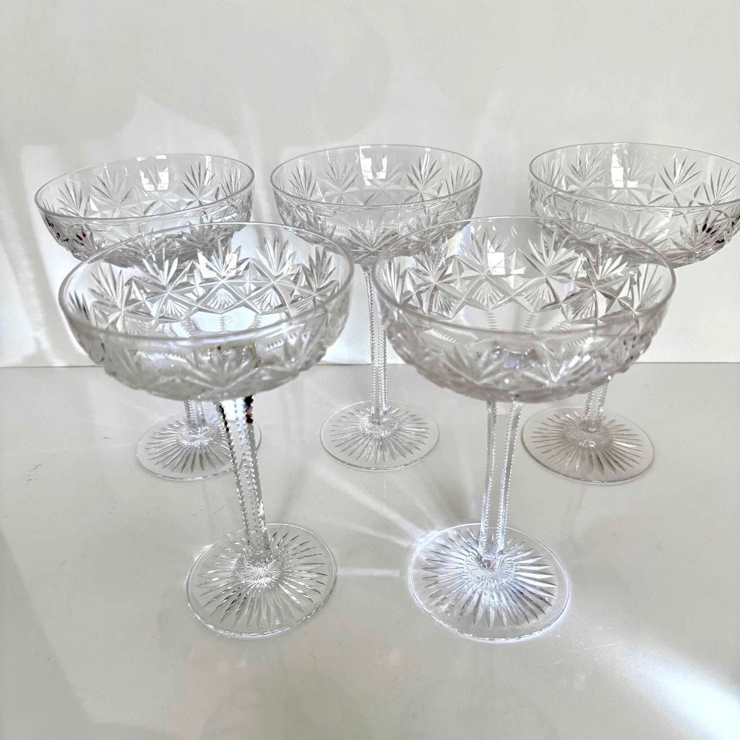 Saint-Louis Crystal Champagne Glass | Gavarni Pattern | Early 20th Century