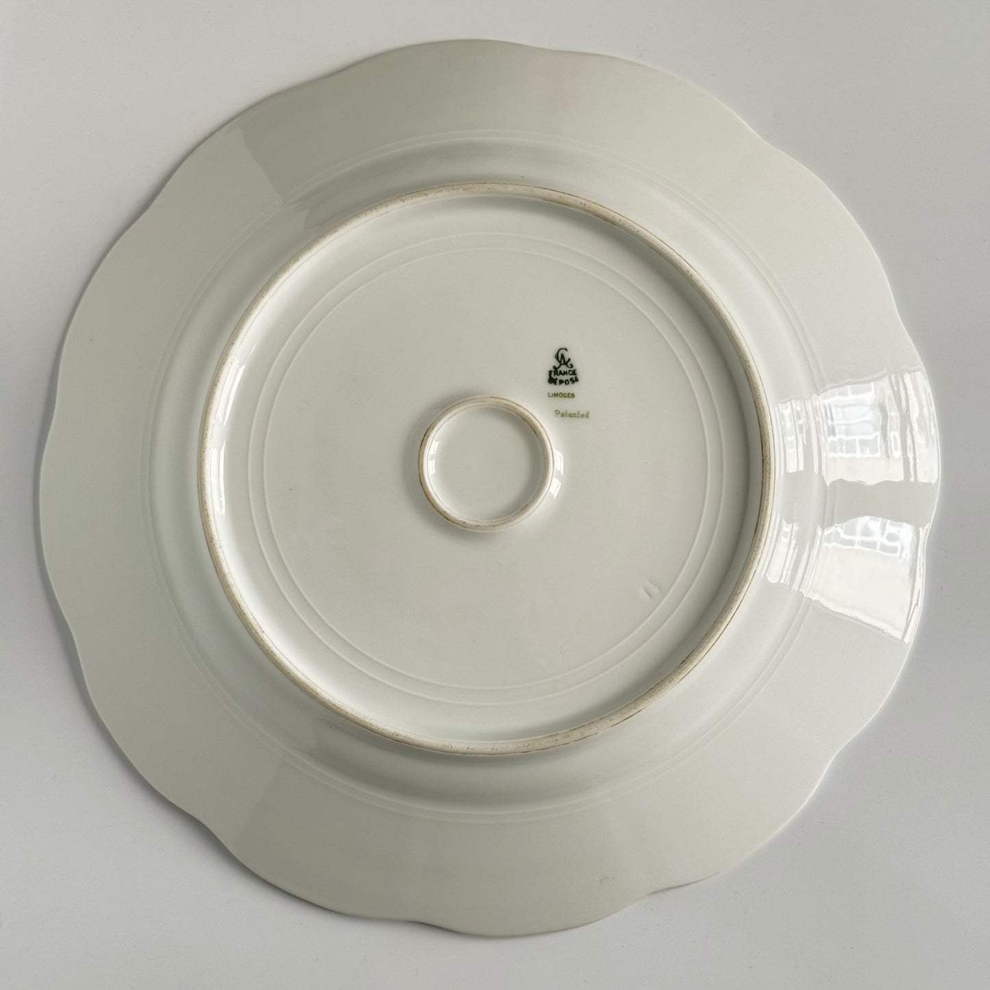 Ahrenfeldt Limoges Porcelain Serving Platter with Ribbon and Floral Decoration | Late 19th – Early 20th Century