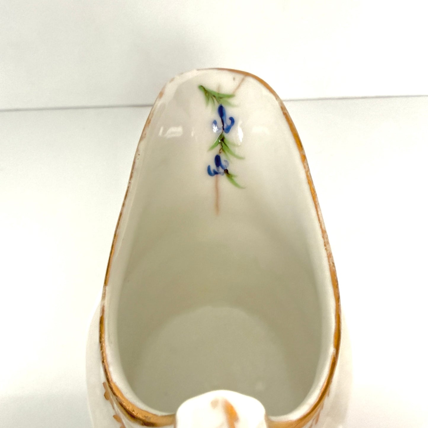 Antique Clignancourt Porcelain Milk Jug – 18th Century Floral Garlands