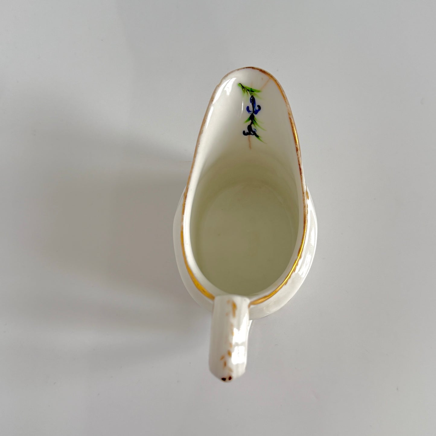 Antique Clignancourt Porcelain Milk Jug – 18th Century Floral Garlands