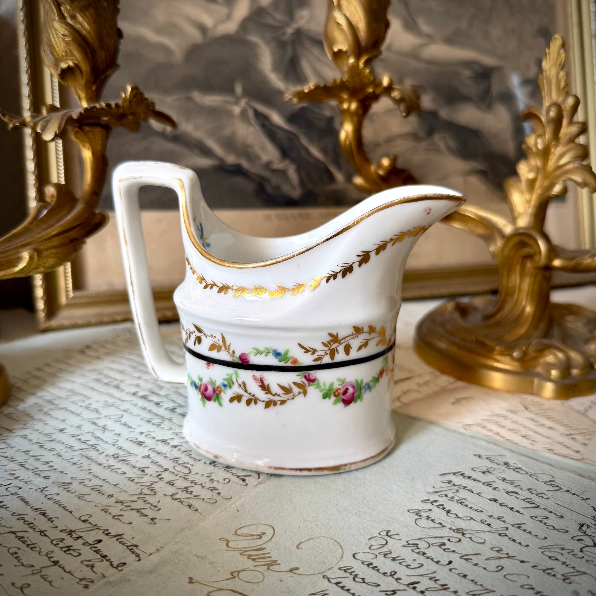 Antique Clignancourt Porcelain Milk Jug | 18th Century – Brococo Paris