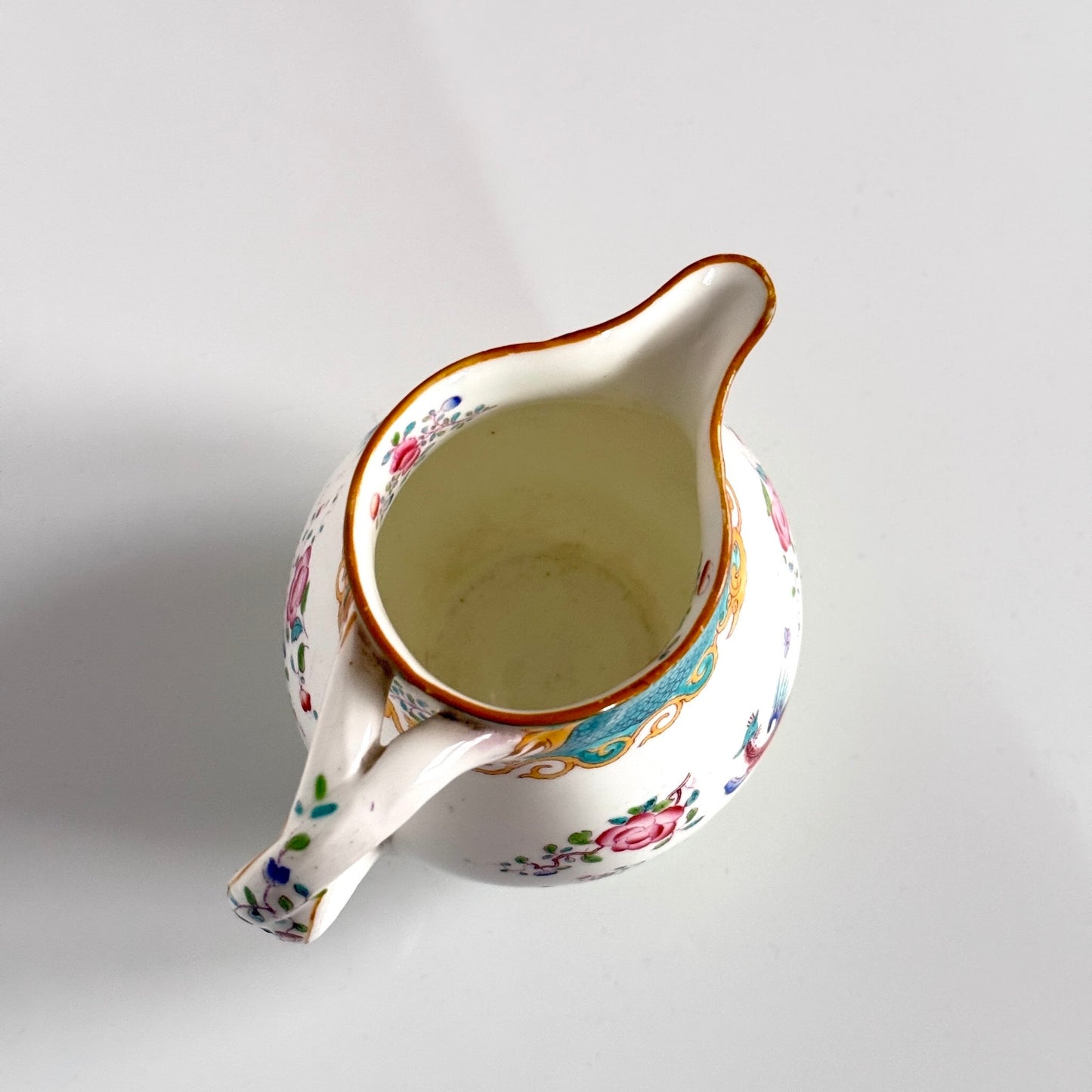 Pot à Lait Ancien en Porcelaine de Minton – Décor Chinoiserie & Phénix