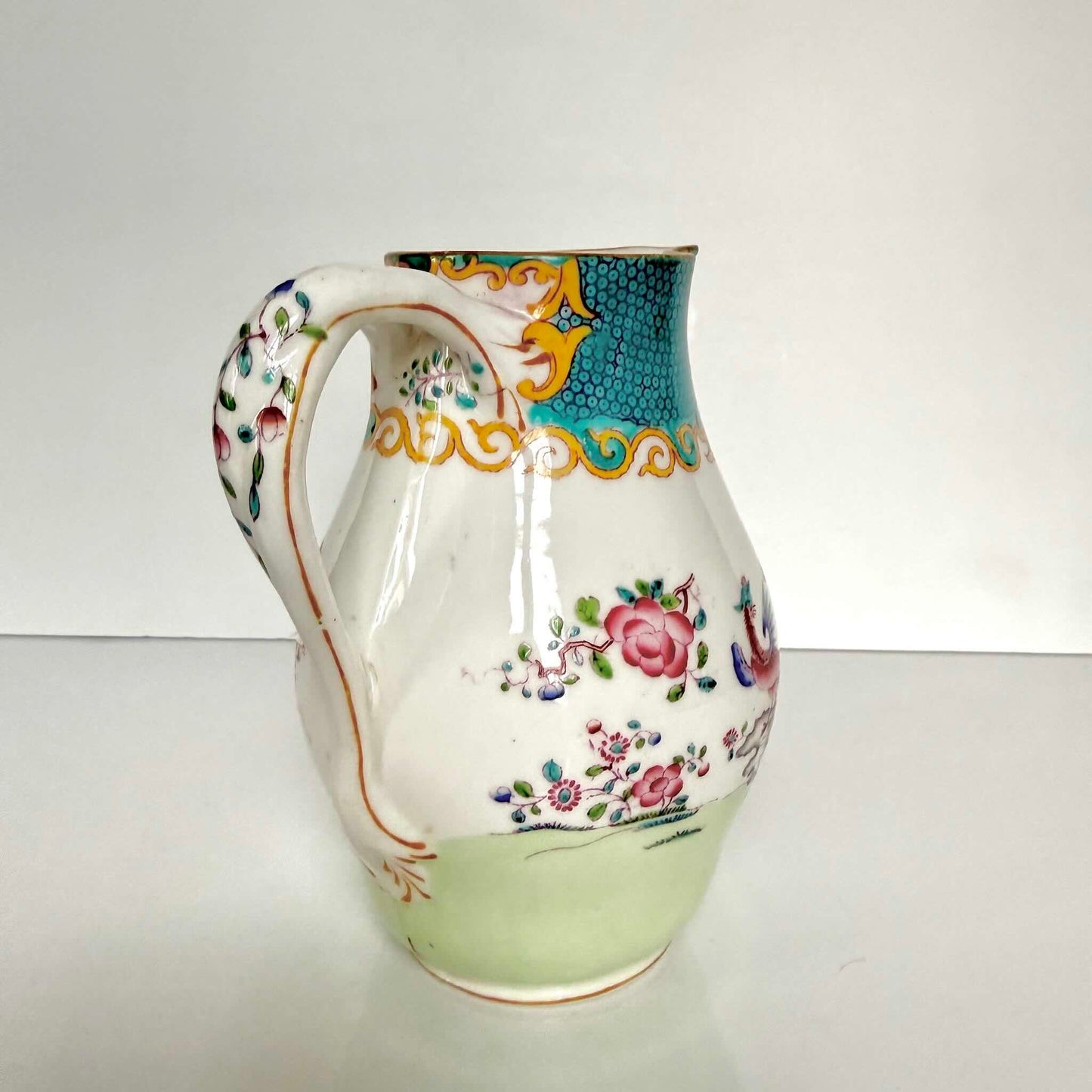 Pot à Lait Ancien en Porcelaine de Minton – Décor Chinoiserie & Phénix