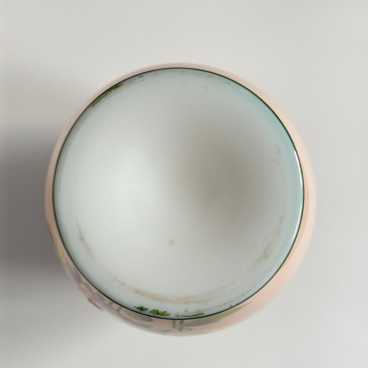 Magnificent Pair of Large Antique French Opaline Glass Vases | Hand-Painted Flowers & Gold | 19th Century