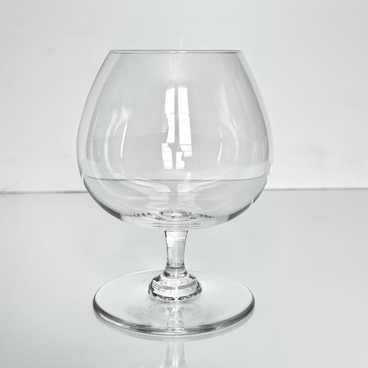 Baccarat crystal set of two cognac glasses, high brilliance and transparency