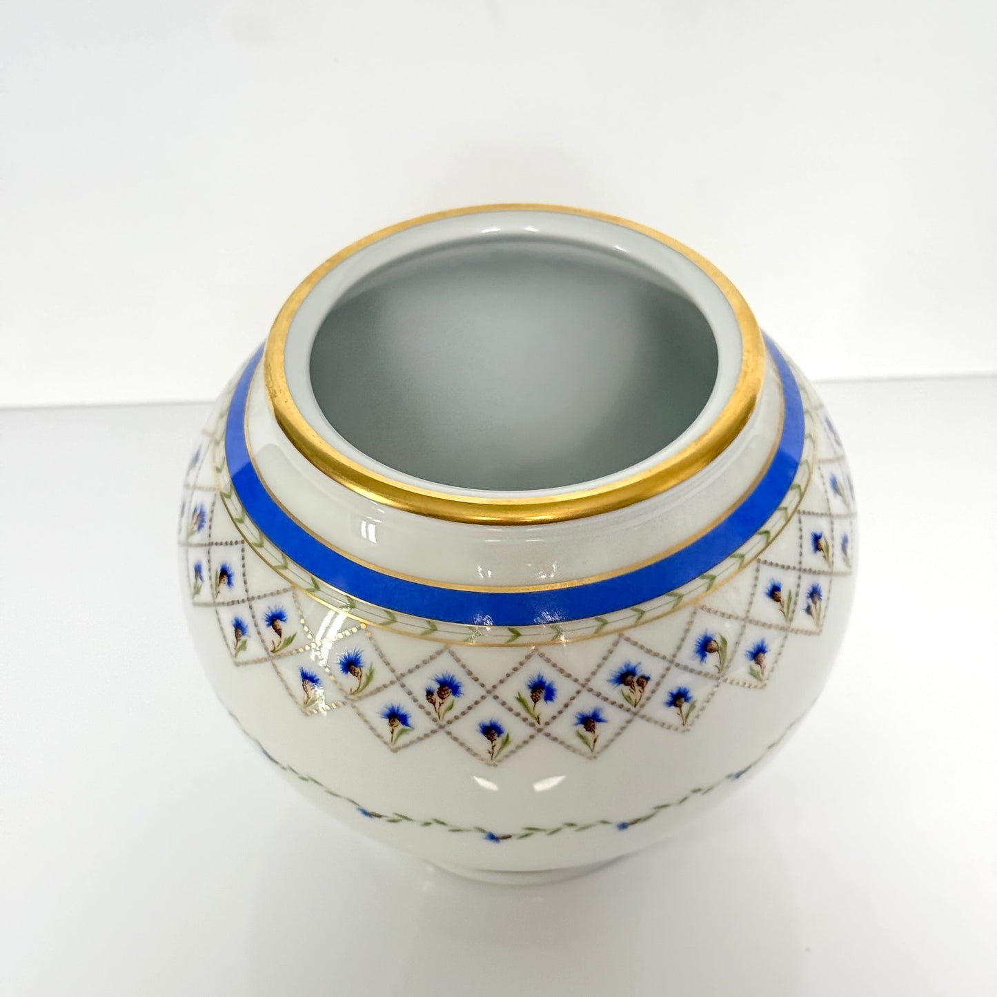 Vase Boule en Porcelaine Haviland Limoges – Modèle Val de Loire