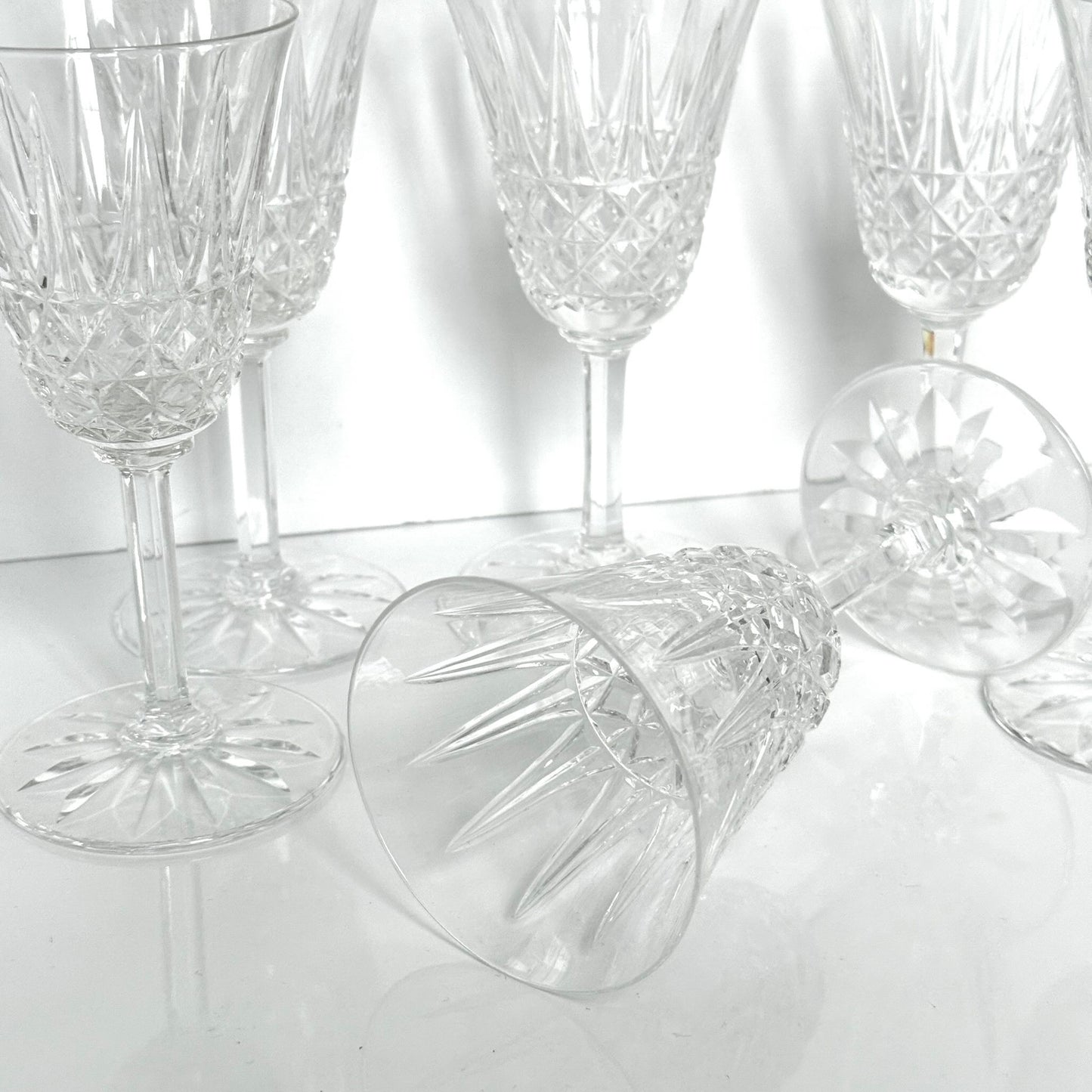 Saint-Louis crystal wine glass, Tarn pattern, circa 1960s