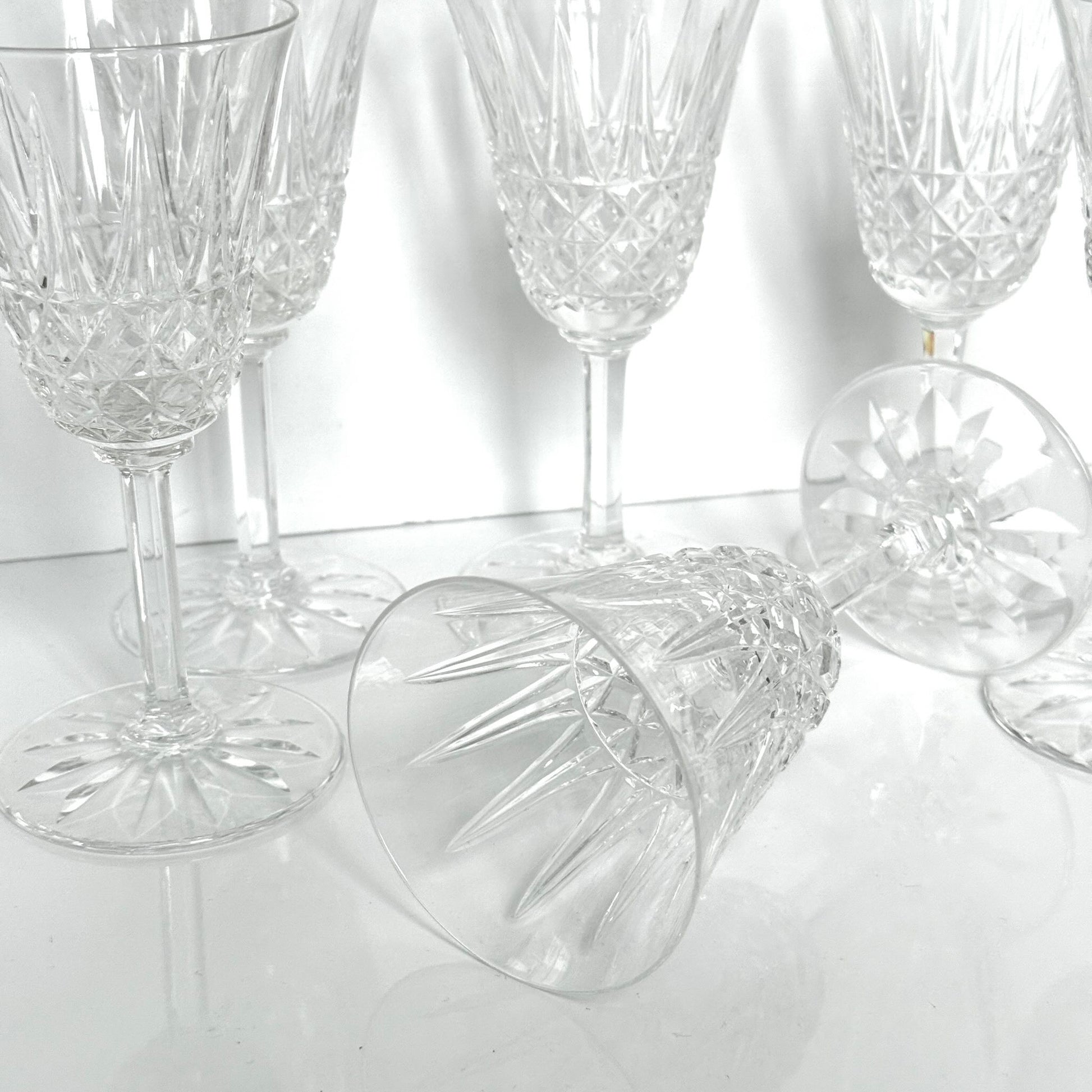 Saint-Louis crystal wine glass, Tarn pattern, circa 1960s