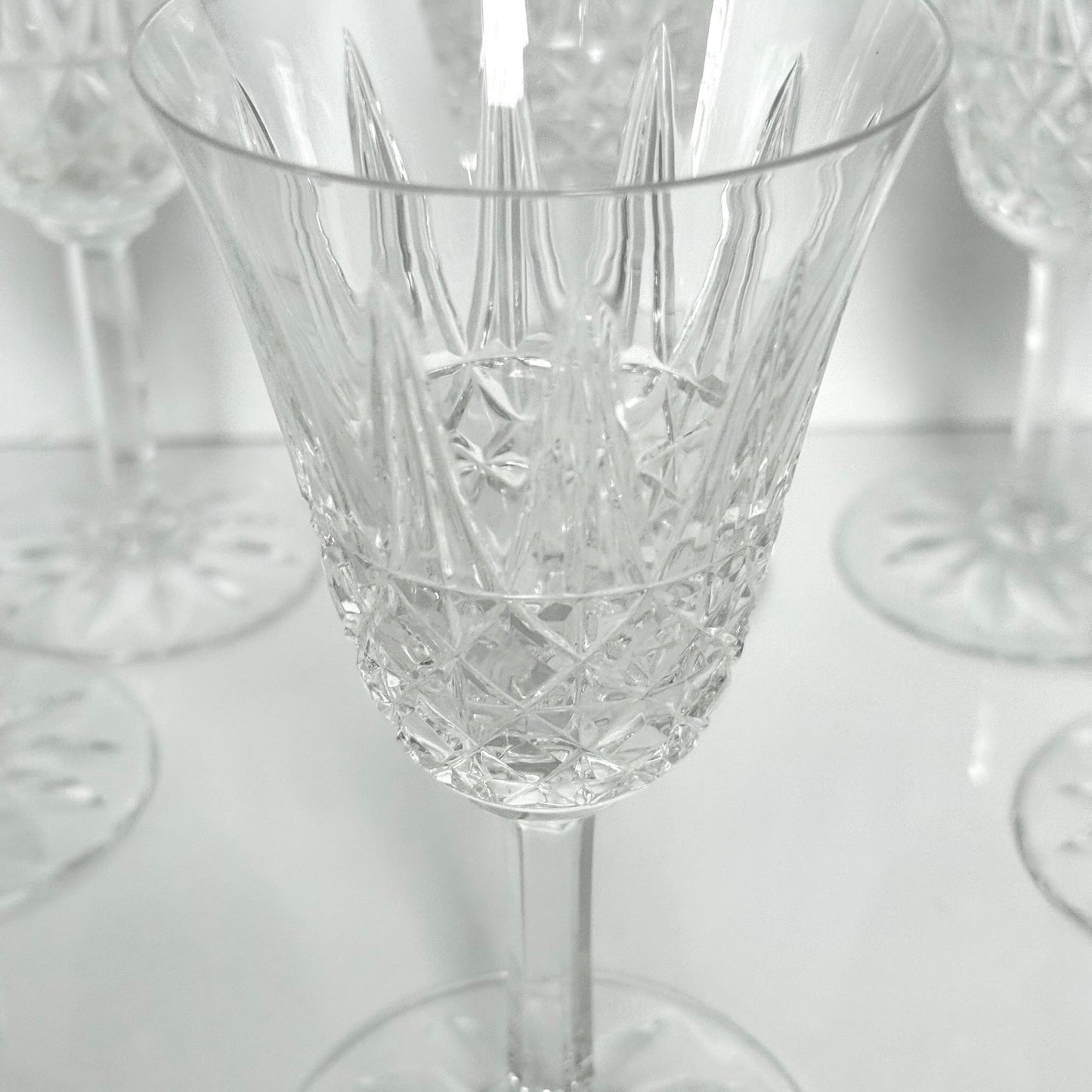 Saint-Louis crystal wine glass, Tarn pattern, circa 1960s