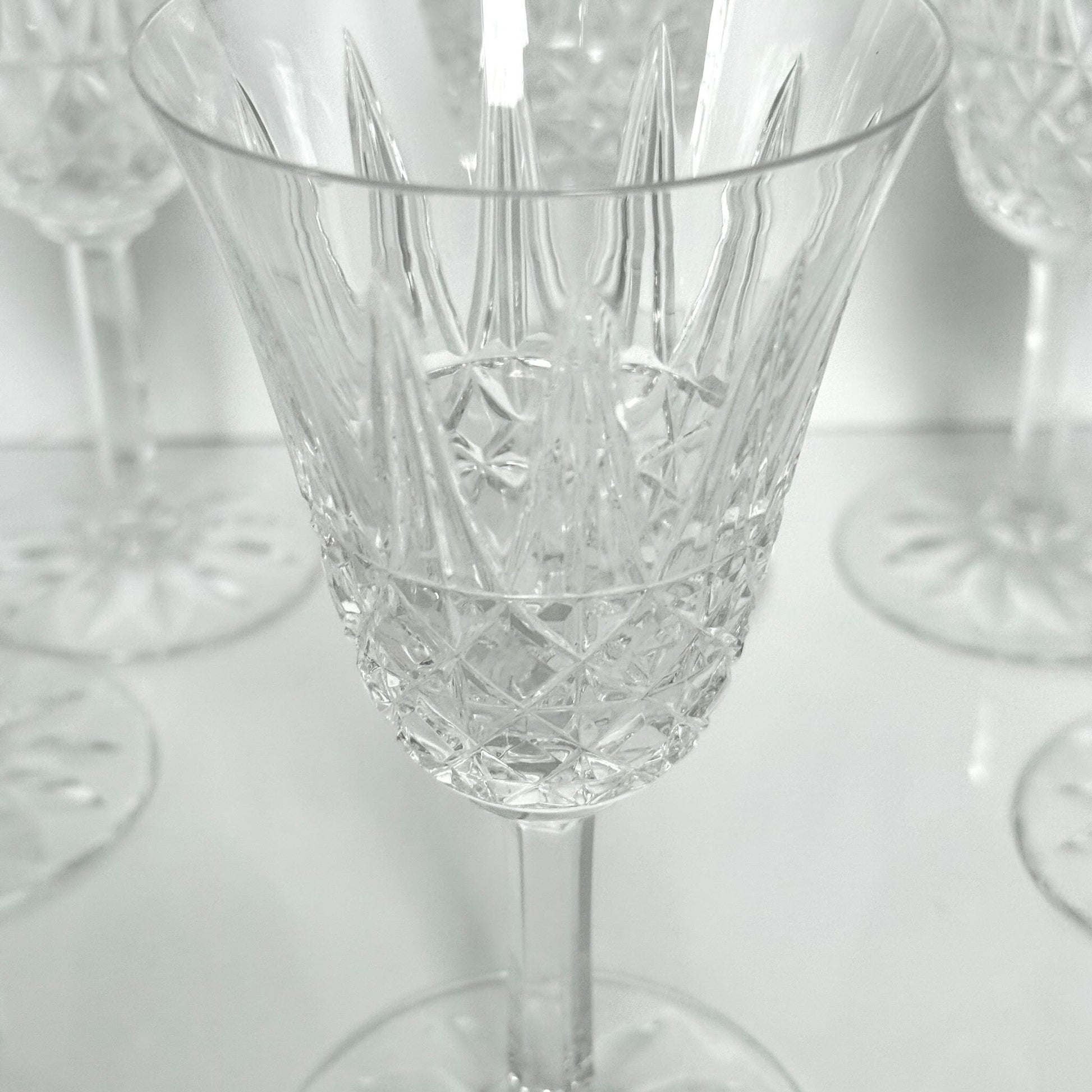 Saint-Louis crystal wine glass, Tarn pattern, circa 1960s