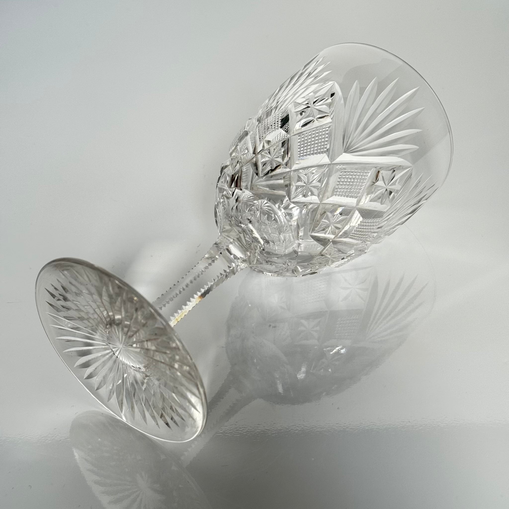 Saint-Louis Crystal Water Glass | Gavarni Pattern | Early 20th