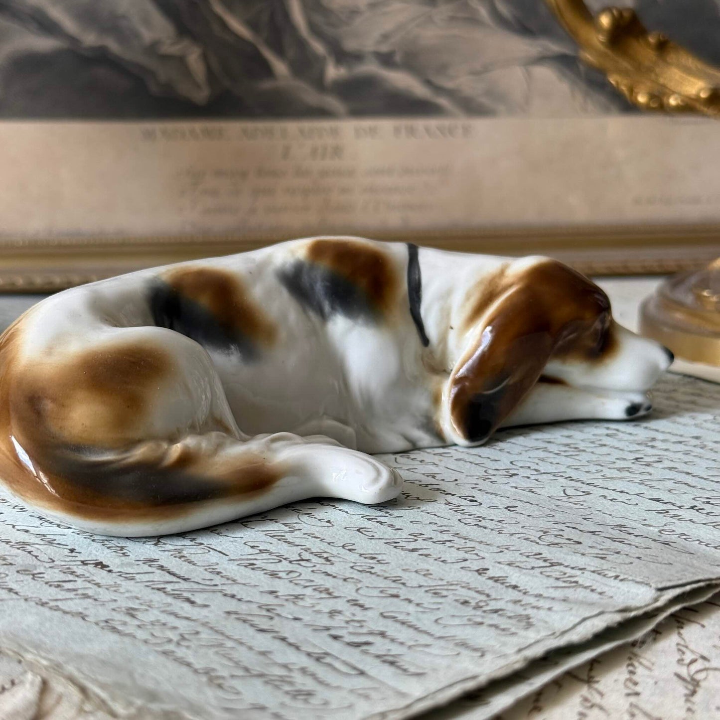Vintage Goebel Porcelain Hunting Dog Figurine – Circa 1935