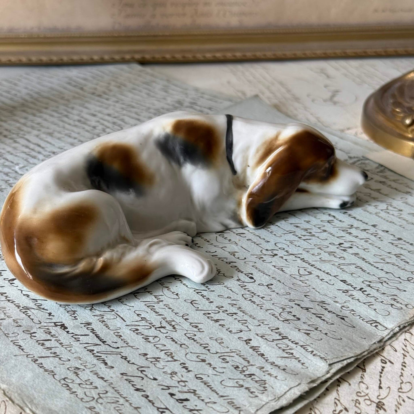 Vintage Goebel Porcelain Hunting Dog Figurine – Circa 1935