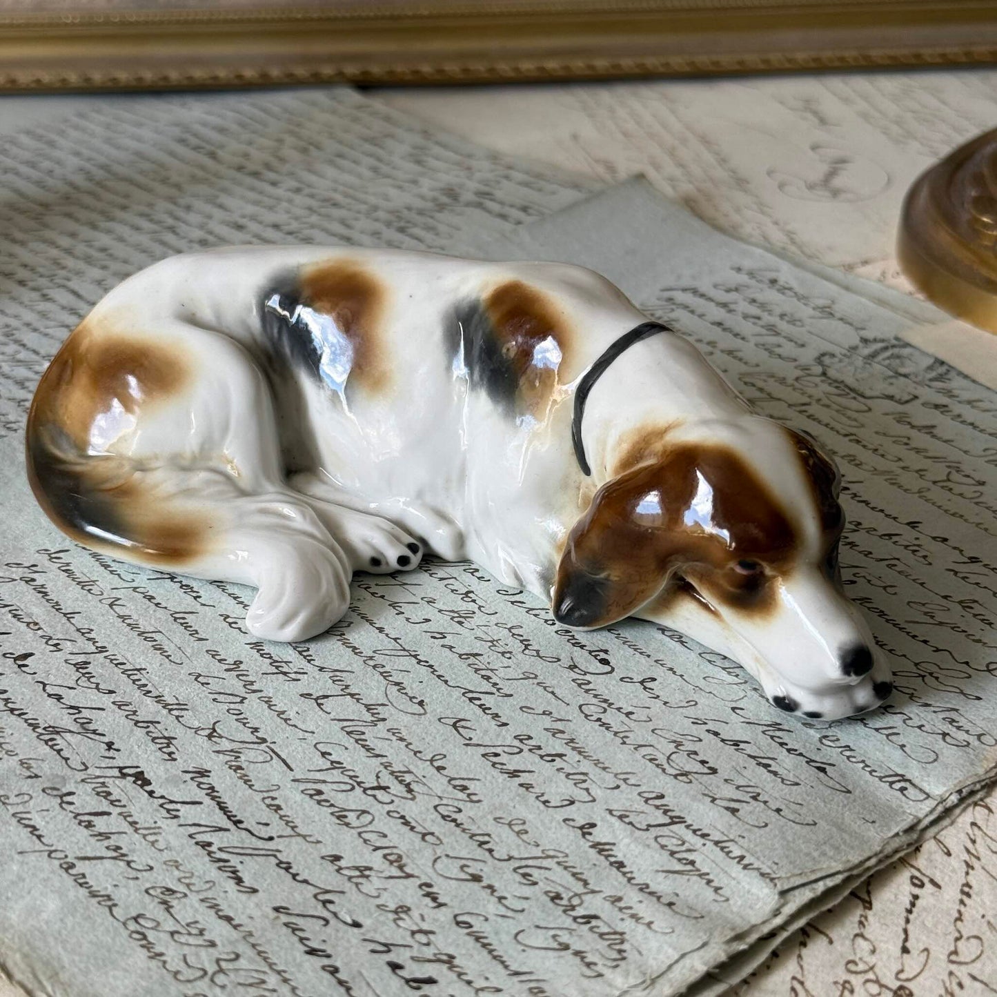 Vintage Goebel Porcelain Hunting Dog Figurine – Circa 1935