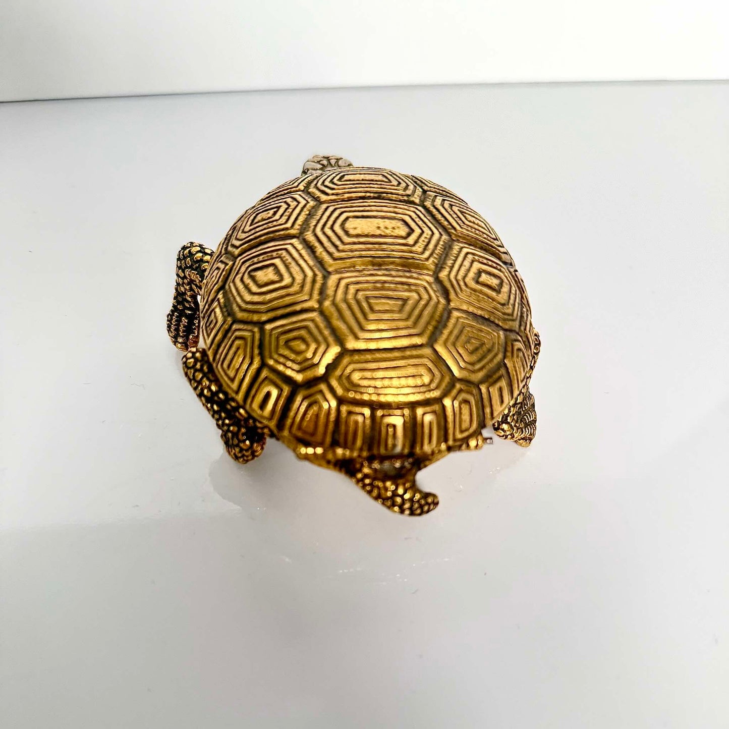 Pendulette Réveil Vintage Lancel en Bronze Doré – Modèle Tortue "8 Jours"