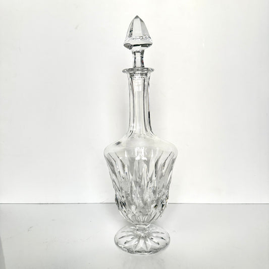 Saint-Louis crystal decanter with stopper, beautiful cut crystal similar to Stella model