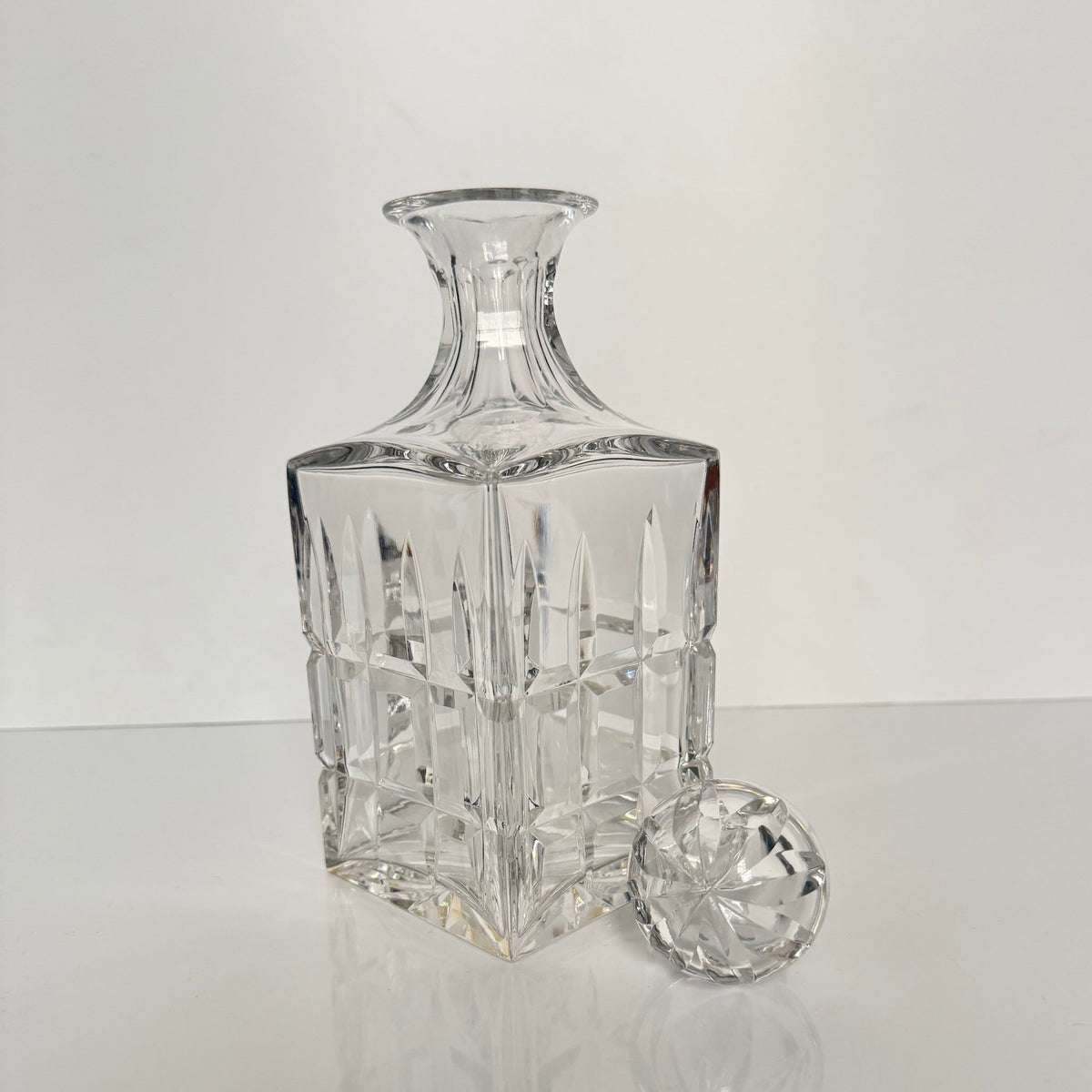 Vintage Saint-Louis Crystal Whiskey Decanter – Manhattan Model